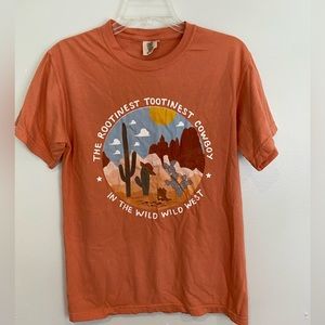 Toy Story Cowboy Woody Orange T Shirt Comfort Colors